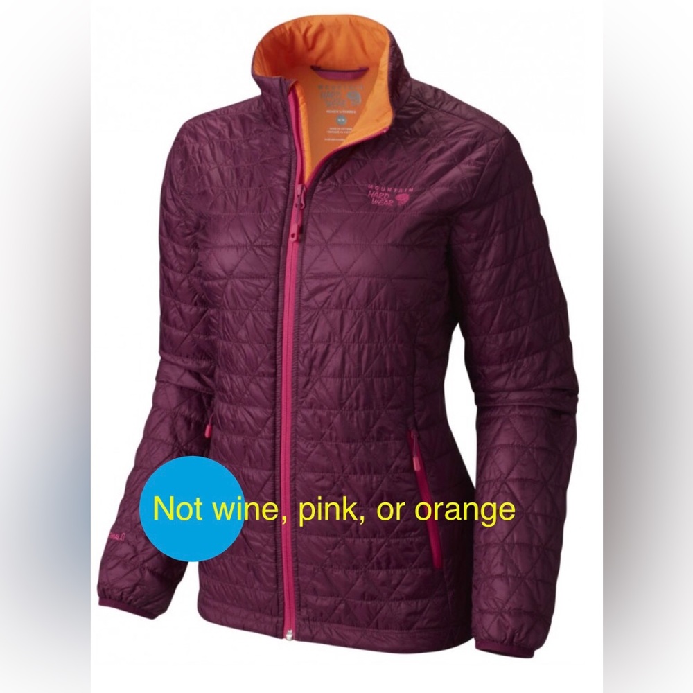MOUNTAIN HARD WEAR Women’s Micro Thermostatic jacket. Size S? In blue and yellow